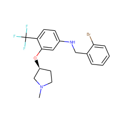 CN1CC[C@H](Oc2cc(NCc3ccccc3Br)ccc2C(F)(F)F)C1 ZINC000095604509