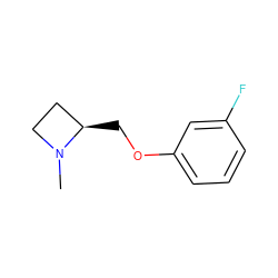 CN1CC[C@H]1COc1cccc(F)c1 ZINC000026381400