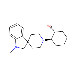 CN1CC2(CCN([C@@H]3CCCC[C@H]3O)CC2)c2ccccc21 ZINC000013766731