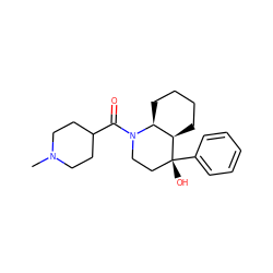 CN1CCC(C(=O)N2CC[C@@](O)(c3ccccc3)[C@@H]3CCCC[C@@H]32)CC1 ZINC000071318789