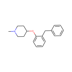 CN1CCC(Oc2ccccc2Cc2ccccc2)CC1 ZINC001225221499