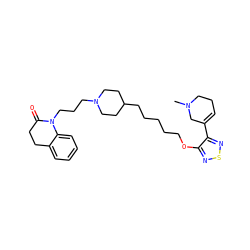 CN1CCC=C(c2nsnc2OCCCCCC2CCN(CCCN3C(=O)CCc4ccccc43)CC2)C1 ZINC000299832009