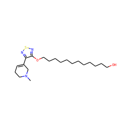 CN1CCC=C(c2nsnc2OCCCCCCCCCCCCO)C1 ZINC000013527343