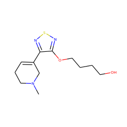 CN1CCC=C(c2nsnc2OCCCCO)C1 ZINC000029131978