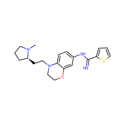 CN1CCC[C@@H]1CCN1CCOc2cc(NC(=N)c3cccs3)ccc21 ZINC000142000560