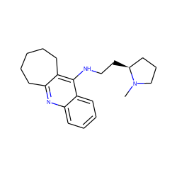 CN1CCC[C@@H]1CCNc1c2c(nc3ccccc13)CCCCC2 ZINC000013533602