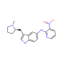 CN1CCC[C@@H]1Cc1c[nH]c2ccc(Nc3ncccc3[N+](=O)[O-])cc12 ZINC000003793347