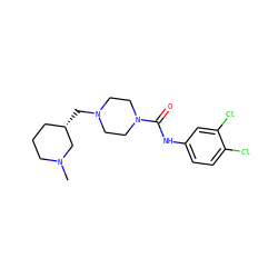 CN1CCC[C@H](CN2CCN(C(=O)Nc3ccc(Cl)c(Cl)c3)CC2)C1 ZINC000035967642