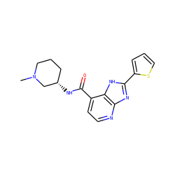 CN1CCC[C@H](NC(=O)c2ccnc3nc(-c4cccs4)[nH]c23)C1 ZINC000145209968