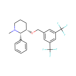 CN1CCC[C@H](OCc2cc(C(F)(F)F)cc(C(F)(F)F)c2)[C@@H]1c1ccccc1 ZINC000028765214