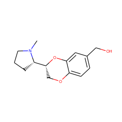 CN1CCC[C@H]1[C@H]1COc2ccc(CO)cc2O1 ZINC000073158189