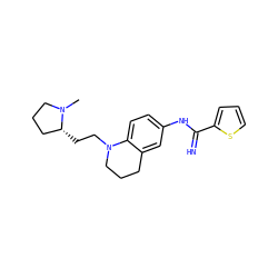 CN1CCC[C@H]1CCN1CCCc2cc(NC(=N)c3cccs3)ccc21 ZINC000073168502