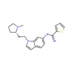 CN1CCC[C@H]1CCn1ccc2ccc(NC(=N)c3cccs3)cc21 ZINC000034805617