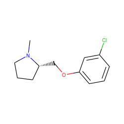 CN1CCC[C@H]1COc1cccc(Cl)c1 ZINC000026379270