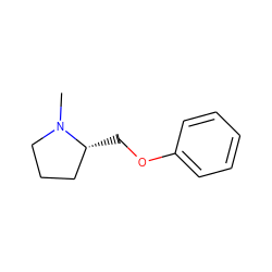 CN1CCC[C@H]1COc1ccccc1 ZINC000026379930