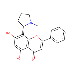 CN1CCC[C@H]1c1c(O)cc(O)c2c(=O)cc(-c3ccccc3)oc12 ZINC000030727168