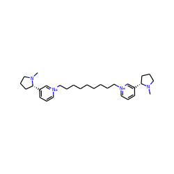 CN1CCC[C@H]1c1ccc[n+](CCCCCCCCC[n+]2cccc([C@@H]3CCCN3C)c2)c1 ZINC000013859942