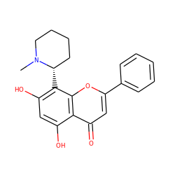 CN1CCCC[C@@H]1c1c(O)cc(O)c2c(=O)cc(-c3ccccc3)oc12 ZINC000015114135