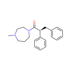 CN1CCCN(C(=O)[C@@H](Cc2ccccc2)c2ccccc2)CC1 ZINC000095553571