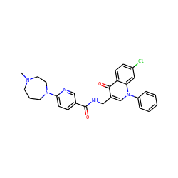 CN1CCCN(c2ccc(C(=O)NCc3cn(-c4ccccc4)c4cc(Cl)ccc4c3=O)cn2)CC1 ZINC000096170174