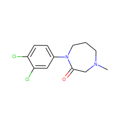 CN1CCCN(c2ccc(Cl)c(Cl)c2)C(=O)C1 ZINC000205370651