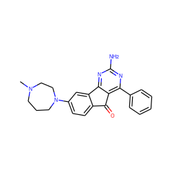 CN1CCCN(c2ccc3c(c2)-c2nc(N)nc(-c4ccccc4)c2C3=O)CC1 ZINC000049111146