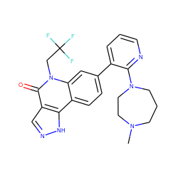 CN1CCCN(c2ncccc2-c2ccc3c4[nH]ncc4c(=O)n(CC(F)(F)F)c3c2)CC1 ZINC000205533413