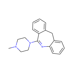 CN1CCN(C2=Nc3ccccc3Cc3ccccc32)CC1 ZINC000027303430