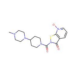 CN1CCN(C2CCN(C(=O)n3sc4c(ccc[n+]4[O-])c3=O)CC2)CC1 ZINC001772600825