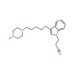 CN1CCN(CCCNCc2cn(CCC#N)c3ccccc23)CC1 ZINC000022812418