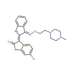 CN1CCN(CCO/N=C2C(=C3/C(=O)Nc4cc(Br)ccc43)/Nc3ccccc3/2)CC1 ZINC000101182969