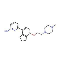 CN1CCN(CCOc2ccc(-c3cccc(N)n3)c3c2CCC3)CC1 ZINC000022931066