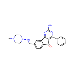 CN1CCN(NCc2ccc3c(c2)-c2nc(N)nc(-c4ccccc4)c2C3=O)CC1 ZINC000049124943