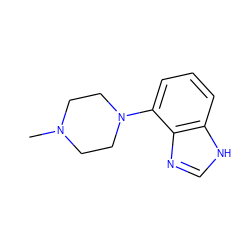 CN1CCN(c2cccc3[nH]cnc23)CC1 ZINC000026391197