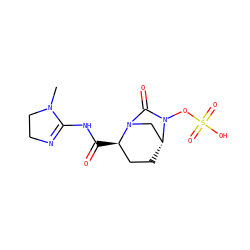 CN1CCN=C1NC(=O)[C@@H]1CC[C@@H]2CN1C(=O)N2OS(=O)(=O)O ZINC000096168640