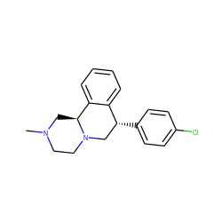 CN1CCN2C[C@@H](c3ccc(Cl)cc3)c3ccccc3[C@@H]2C1 ZINC000025964386