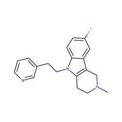 CN1CCc2c(c3cc(F)ccc3n2CCc2cccnc2)C1 ZINC000071281371