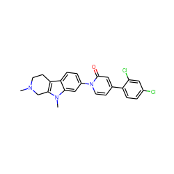 CN1CCc2c(n(C)c3cc(-n4ccc(-c5ccc(Cl)cc5Cl)cc4=O)ccc23)C1 ZINC000064541161
