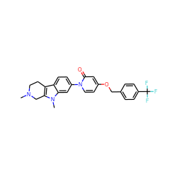 CN1CCc2c(n(C)c3cc(-n4ccc(OCc5ccc(C(F)(F)F)cc5)cc4=O)ccc23)C1 ZINC000064573300