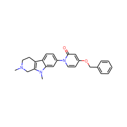 CN1CCc2c(n(C)c3cc(-n4ccc(OCc5ccccc5)cc4=O)ccc23)C1 ZINC000064559604