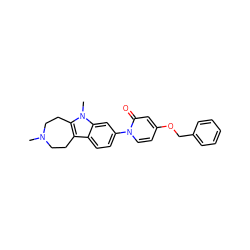 CN1CCc2c(n(C)c3cc(-n4ccc(OCc5ccccc5)cc4=O)ccc23)CC1 ZINC000115008727