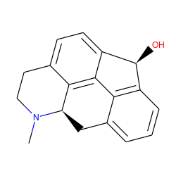 CN1CCc2ccc3c4c2[C@H]1Cc1cccc(c1-4)[C@@H]3O ZINC000013806910