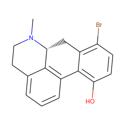 CN1CCc2cccc3c2[C@H]1Cc1c(Br)ccc(O)c1-3 ZINC000027656786