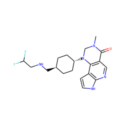 CN1CN([C@H]2CC[C@H](CNCC(F)F)CC2)c2c(cnc3[nH]ccc23)C1=O ZINC001772645796