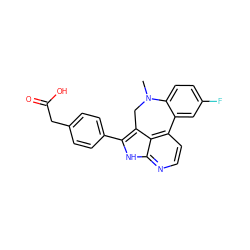 CN1Cc2c(-c3ccc(CC(=O)O)cc3)[nH]c3nccc(c23)-c2cc(F)ccc21 ZINC001772629983