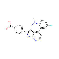 CN1Cc2c(C3=CC[C@@H](C(=O)O)CC3)[nH]c3nccc(c23)-c2cc(F)ccc21 ZINC001772641299