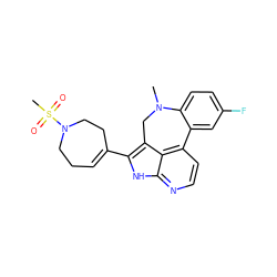 CN1Cc2c(C3=CCCN(S(C)(=O)=O)CC3)[nH]c3nccc(c23)-c2cc(F)ccc21 ZINC001772612680