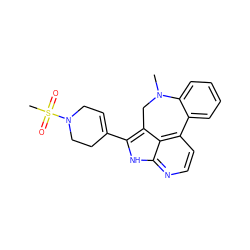 CN1Cc2c(C3=CCN(S(C)(=O)=O)CC3)[nH]c3nccc(c23)-c2ccccc21 ZINC001772606034