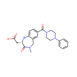 CN1Cc2cc(C(=O)N3CCN(c4ccccc4)CC3)ccc2N[C@@H](CC(=O)O)C1=O ZINC000013763772