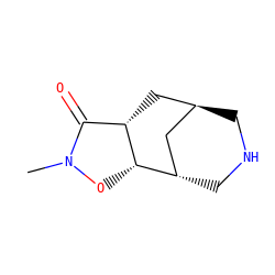 CN1O[C@H]2[C@H]3CNC[C@@H](C3)C[C@H]2C1=O ZINC000101351451